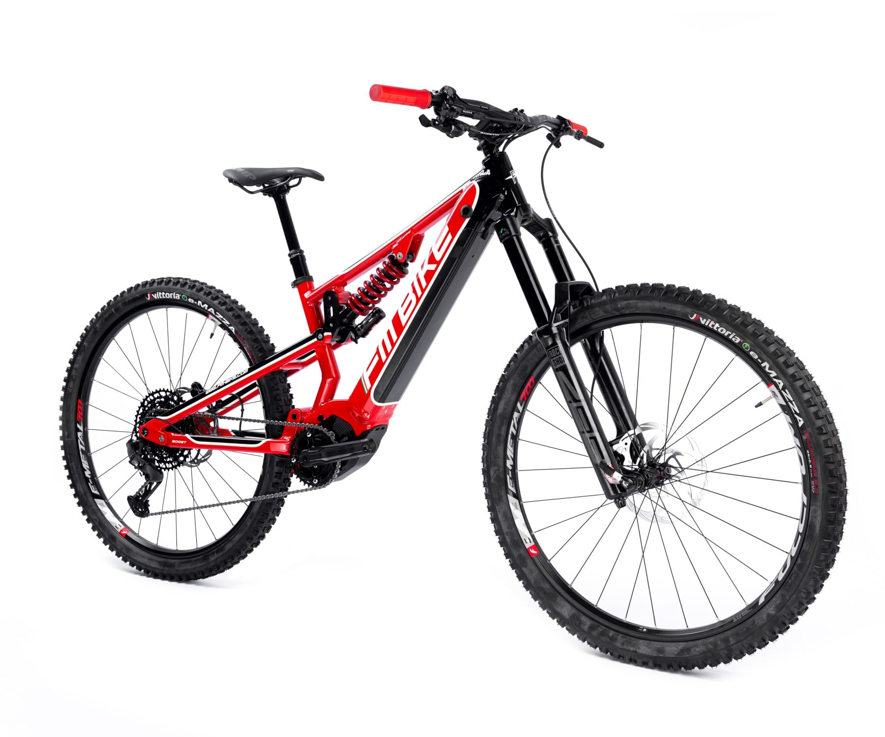 ebike mtb modello venom 720 rossa e nera