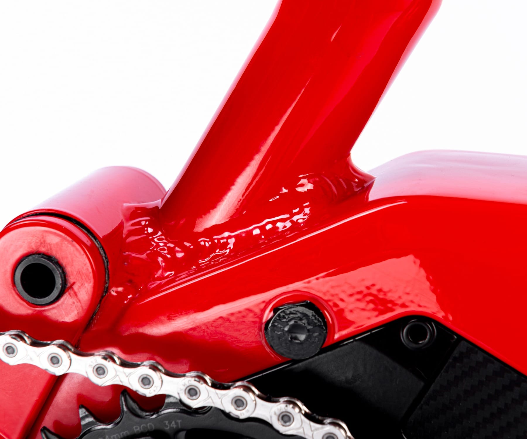 ebike mtb modello venom 720 dettaglio attacco del tubo sella